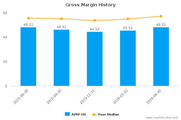 Gross Margin History Gross Margin History