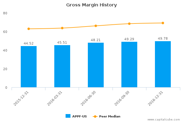 Gross Margin History Gross Margin History