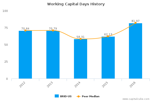Working Capital Days History Working Capital Days History