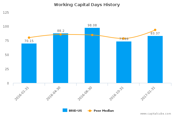 Working Capital Days History Working Capital Days History