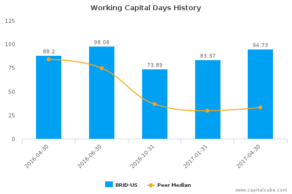 Working Capital Days History Working Capital Days History