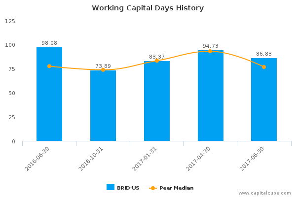 Working Capital Days History Working Capital Days History