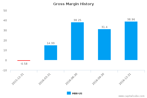 Gross Margin History Gross Margin History