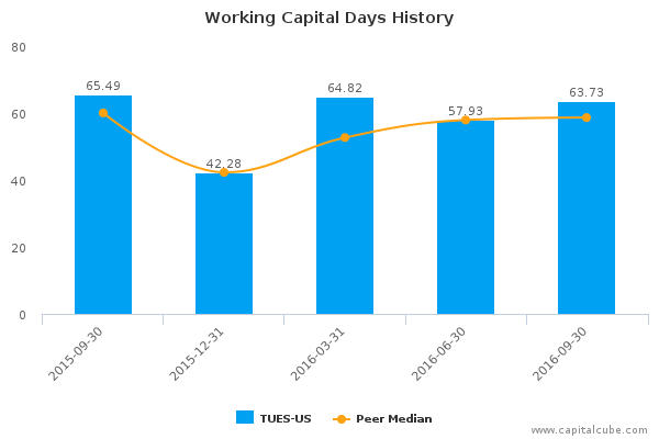 Working Capital Days History Working Capital Days History